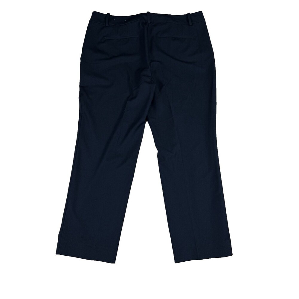 Ann Taylor Factory Dress Pants Womens 16 Navy Blue Straight Leg Career Workwear - Picture 2 of 13